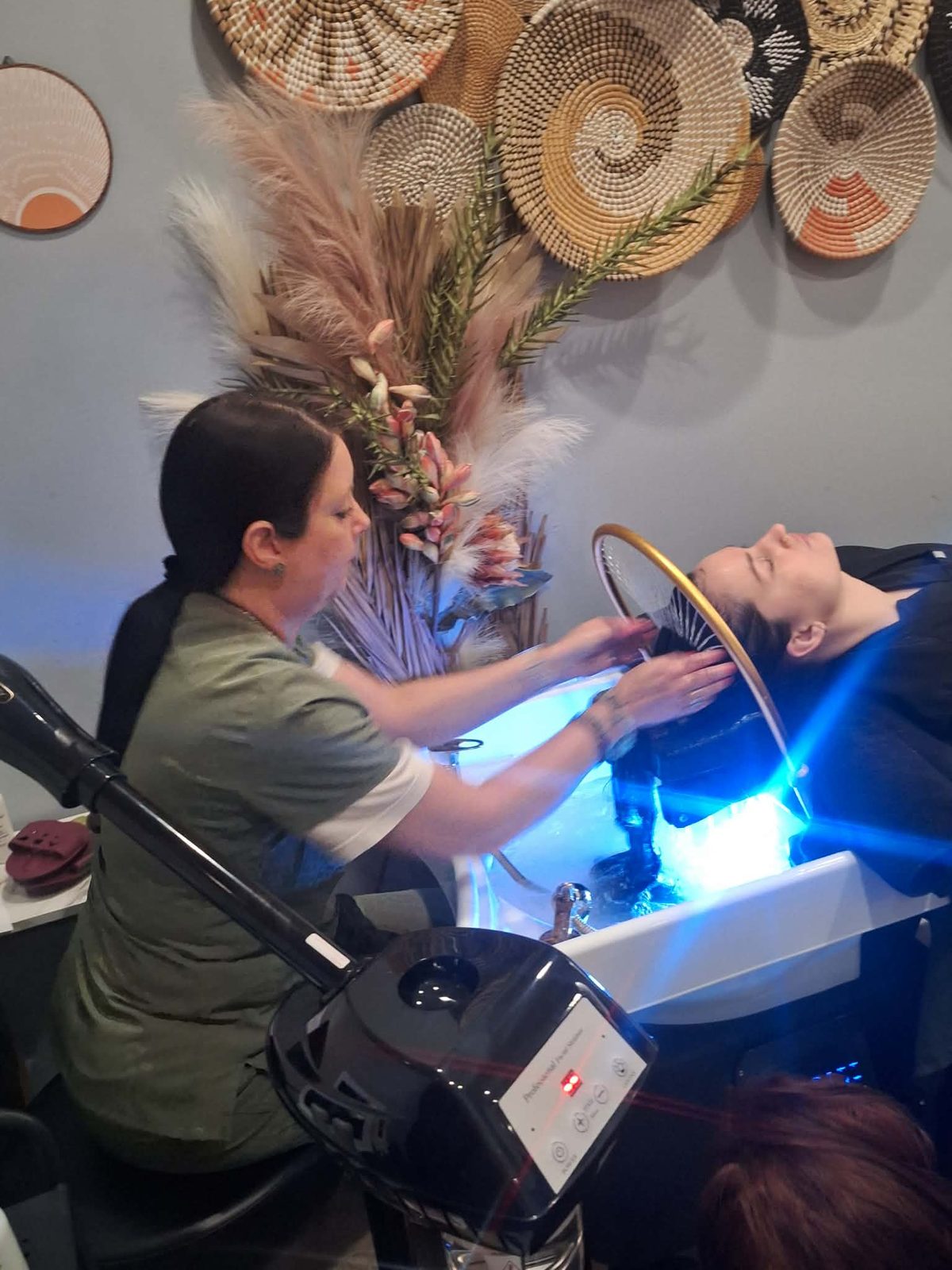 A Great Ambitions student in the training salon