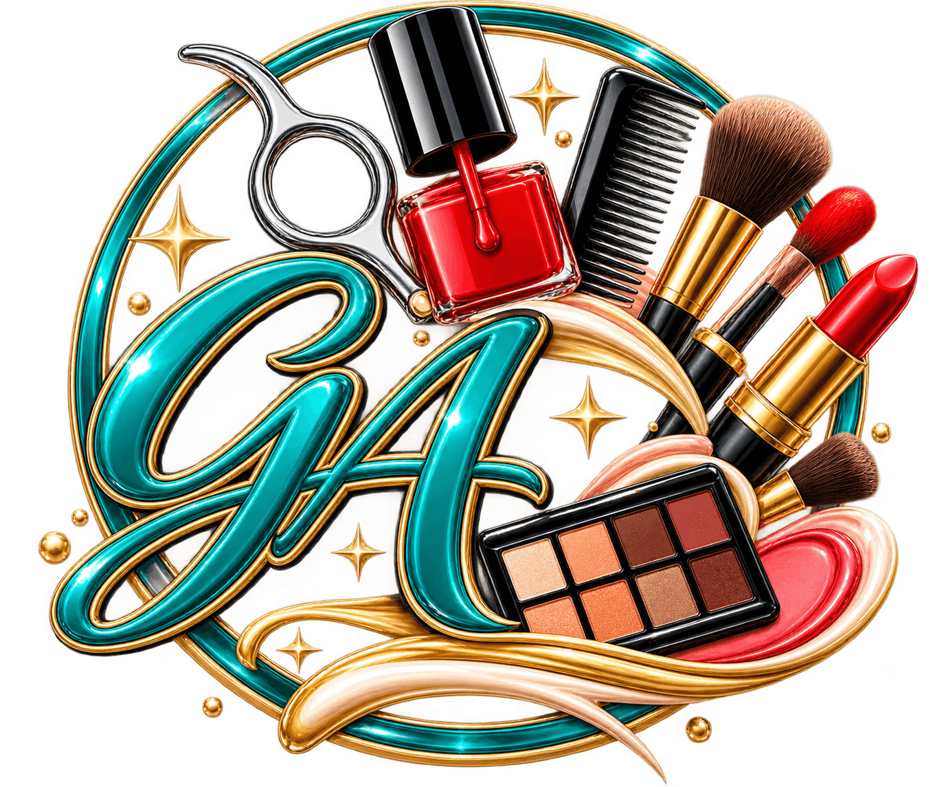 Great Ambitions School of Cosmetology monogram